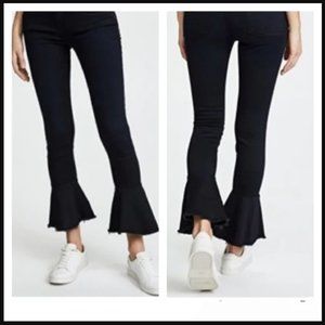 Frame Denim Black Skinny Flare Jeans